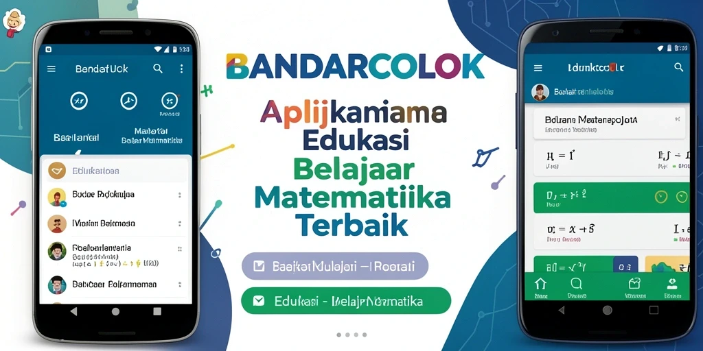 Tampilan antarmuka BANDARCOLOK yang menarik untuk belajar Matematika.