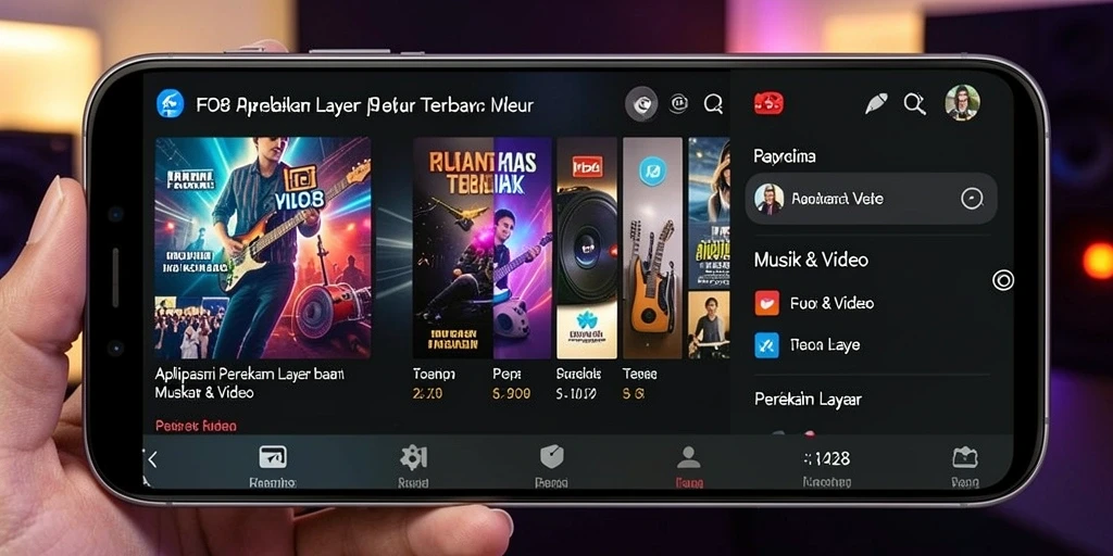 Screenshot FO8 menampilkan antarmuka pengguna yang intuitif untuk merekam layar.