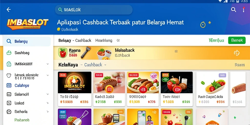 Tampilan antarmuka IMBASLOT yang menarik untuk pengalaman Cashback maksimal.