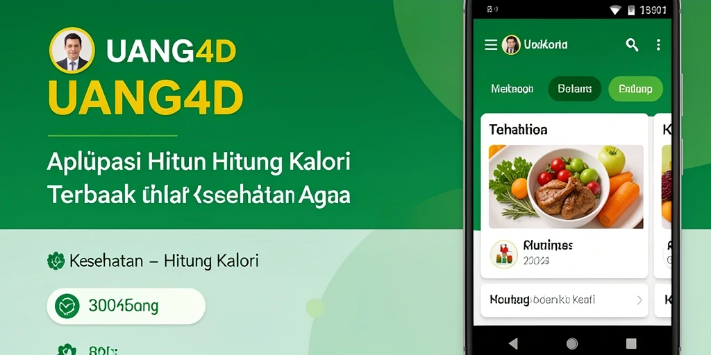 Tampilan antarmuka UANG4D yang sederhana dan fungsional untuk menghitung kalori.
