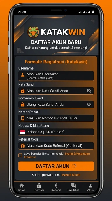 Buat Akun Baru di Katakwin dengan Mudah